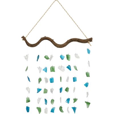 BGW Sea Glass Wall Hanger 18x18"