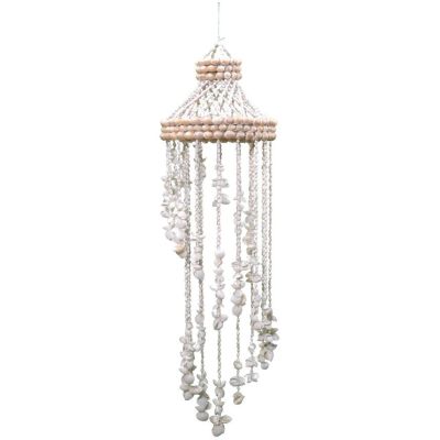 Spiral Rose Clam Shell Chandelier 8x30"