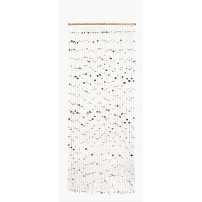 Assorted Small Seashells Door Decor Wall Curtain 30x76"