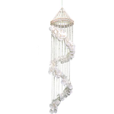 Moon Stairway Spiral Seashell Chandelier 48"
