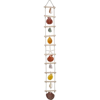 Seashell Ladder Strand Wall Door Hanging Decor 4x31"