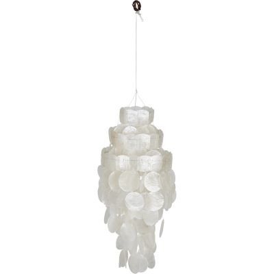 Three Layer Capiz Chandelier 13"