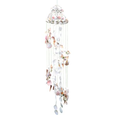 Amusium & Assorted Shells Chandelier 10x48"