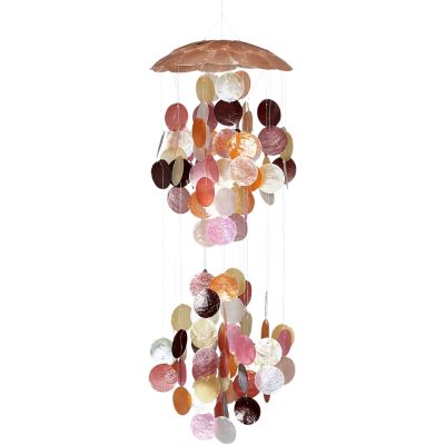 Double Top Capiz Wind Chime 10x26"