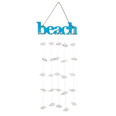 Beach Sign with Shells