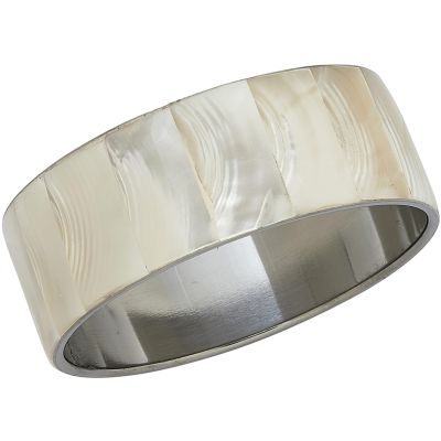 White & Assorted Colors Troca Paneled Bracelet 1"