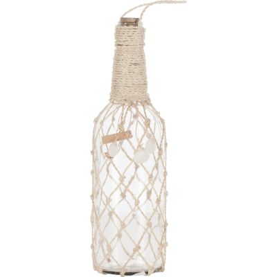 Glass Bottle & Abaca 3x11"