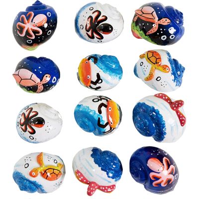12 Nautical Creatures Hermit Crab Shells 1-2.25" (Set of 12)