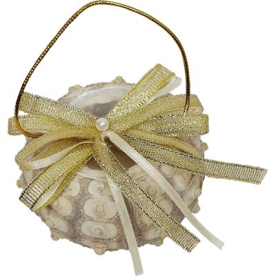 2 Sputnik Sea Urchins Christmas Holidays Ornaments 5"x2.5" (Set of 2)