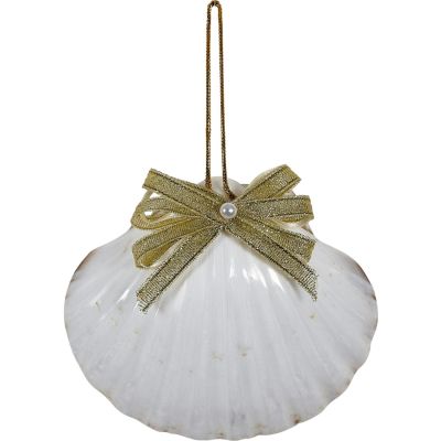 2 Gold Bow Polished Irish Deep Ornaments (Set of 2)