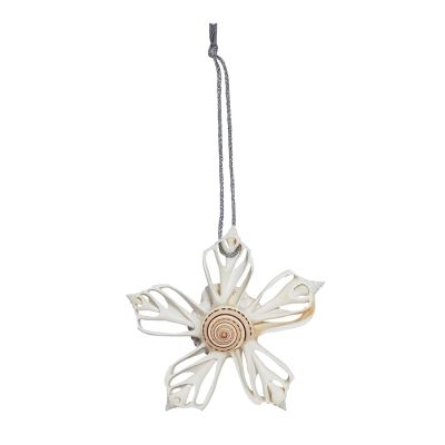 3 Snowflake Ornaments with Sundials (Set of 3)