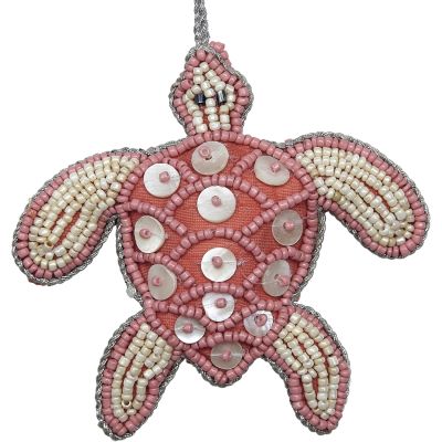 Turtle Coral MOP & Beads Ornament