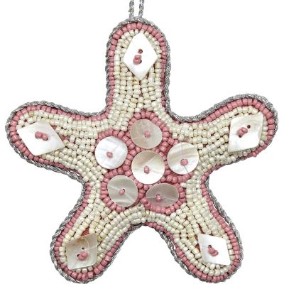 Starfish Coral MOP & Beads Ornament