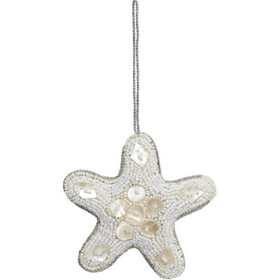 Starfish White MOP & Beads Ornament