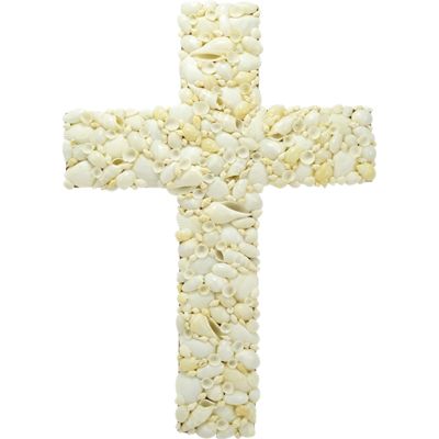White Shell Cross 16"