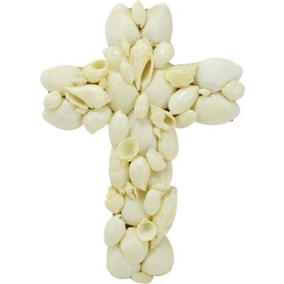 White Shell Cross 8"