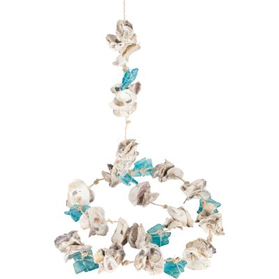 Oyster Shells & SeaGlass Strand 72"