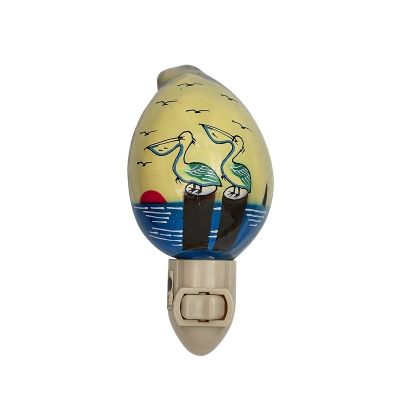 Painted Pelican Cowrie LED Boxed Night Light