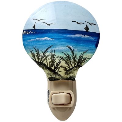 Painted Coastal Scene Boxed LED Night Light
