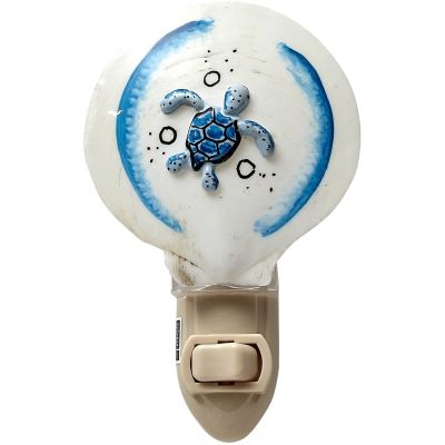Painted 3D Turtle Scallop Boxed LED Night Light